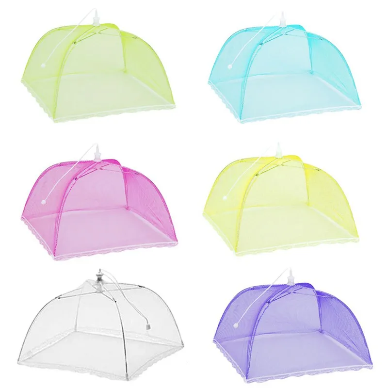 

Folding food cover food Reticulated cover Pop-up 17" Reusable Outdoor Picnic Food Protector cover 6Pcs