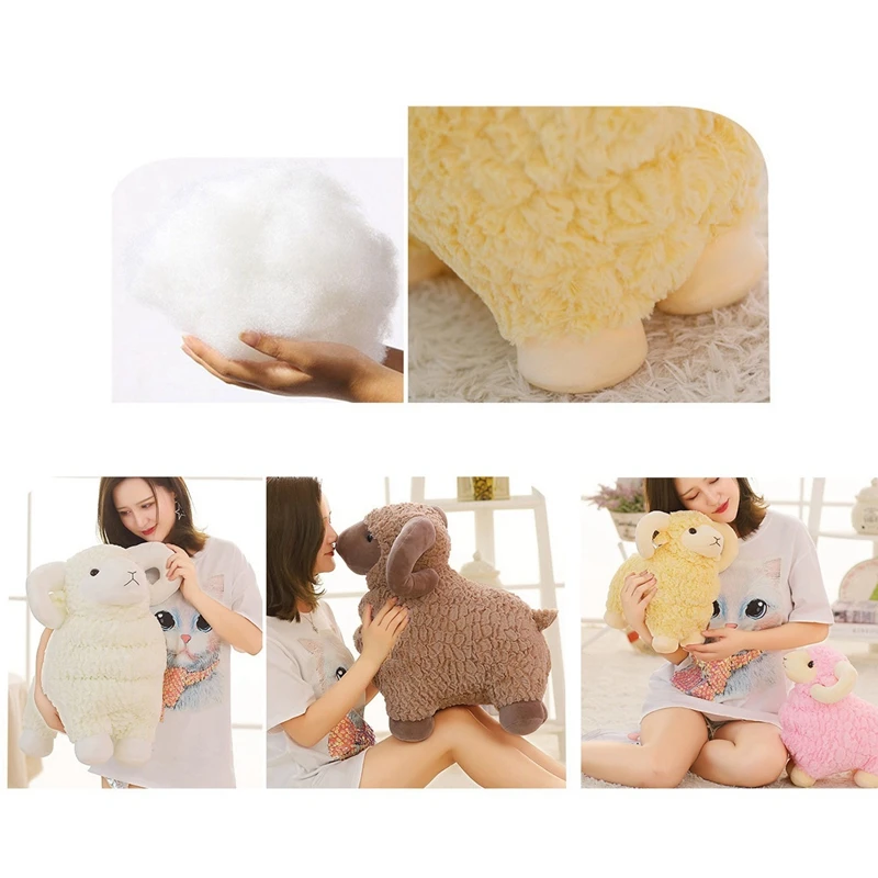 

Big Size Sheep Plush Toys Simulation Stuffed Animal Soft Doll Real Life Sheep Toys for Children Baby Room Kids Gift