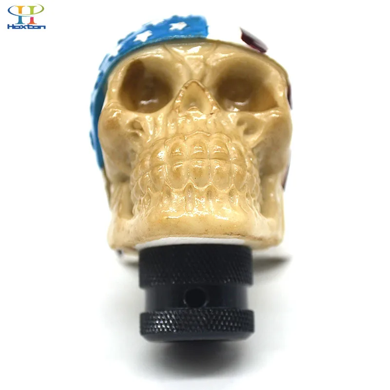 Universal Gear Shift Knob Car Skull Head Modification Stick personality Modified With Scarf | Автомобили и мотоциклы