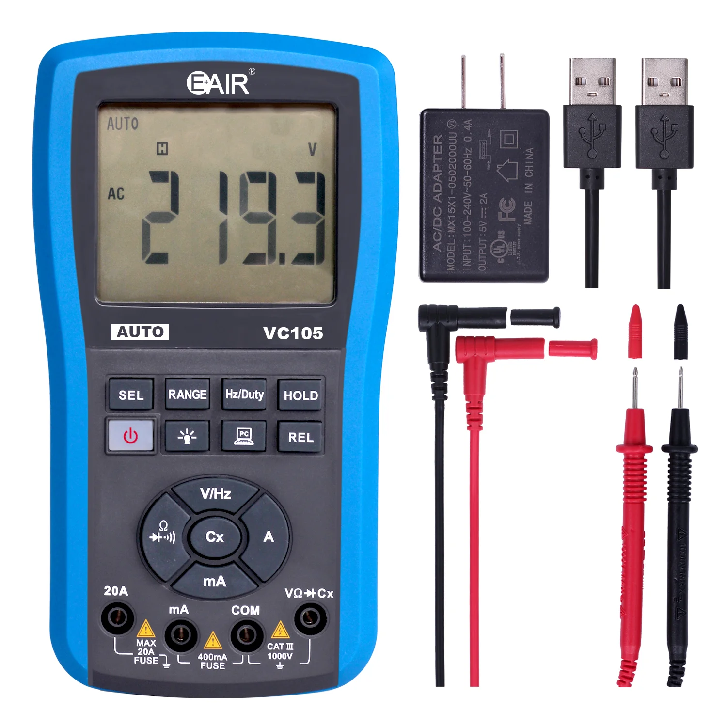 Мультиметры VC105 электрические испытания AC/DC напряжение/ток авто диапазон