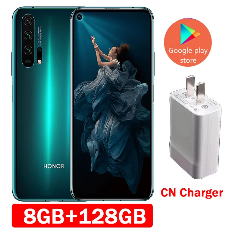 8GB 128GB Green Honor 20 pro мобильный телефон полный экран AI камера Восьмиядерный отпечатков пальцев ID NFC android 9 - Цвет: 8GB 128GB Green