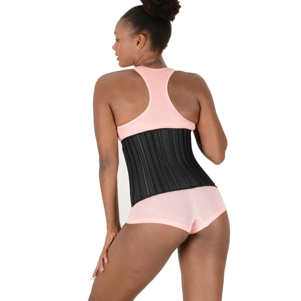 29 Steel Boned Latex Waist Trainer Corset 3 Rows Hooks Eyes Bustier Underbust Gorset Super Tight Sports Slimming Cincher Girdle