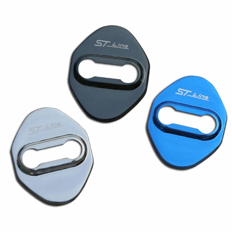 FLYJ 4 шт. Автомобильная застежка для дверного замка защитная наклейка автомобиля