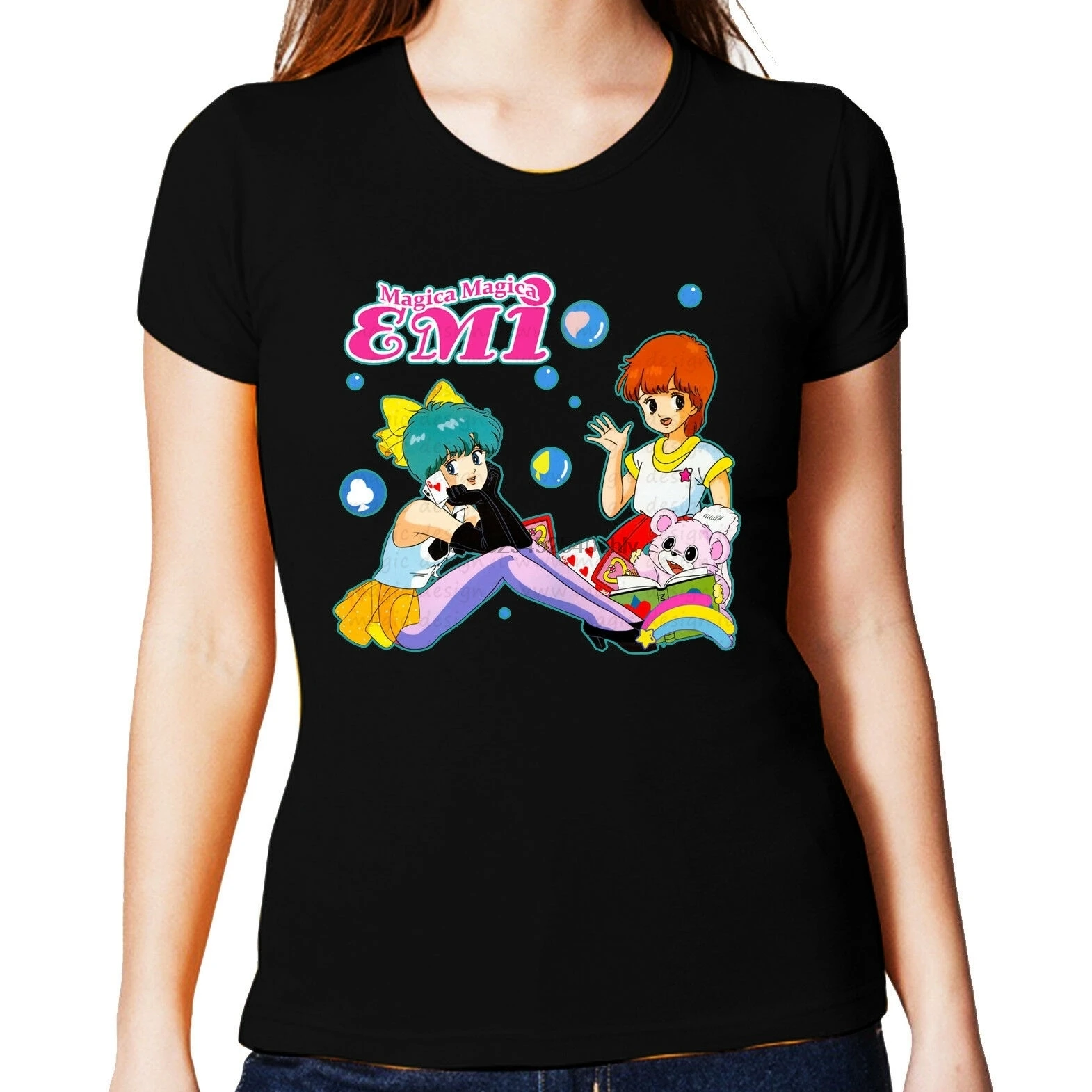 

Magica Magica Emi Manga Anime Shirt Donna Tees Women's Tops Ladies T Shirt