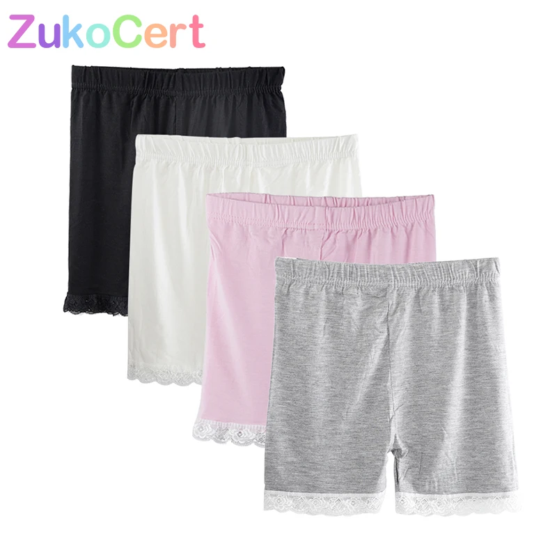 Однотонные ультратонкие леггинсы для девочек безопасные короткие штаны нижнее