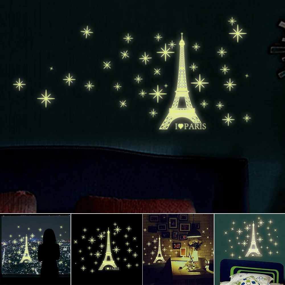 Водонепроницаемая башня DIY флуоресцентная светящаяся домашняя декорация