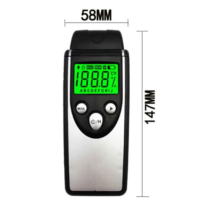 

MT260 Two Pins Digital Wood Moisture Meter Tester Meter Hygrometer Timber Damp Detector LCD Display