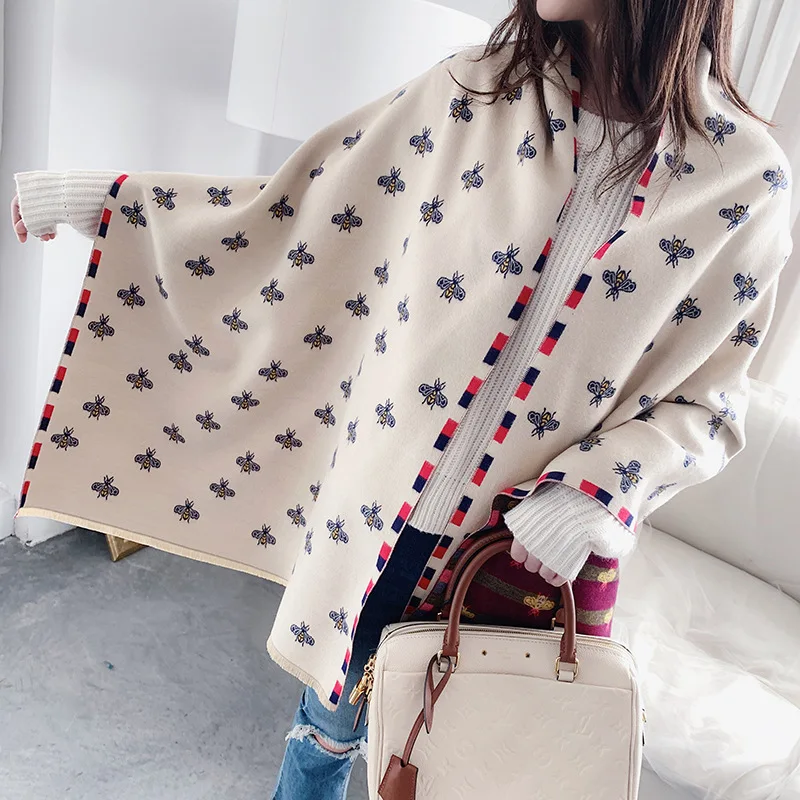 Y - 13 beige Зимний женский кашемировый шарф, модная Теплая бандана из пашмины, шали и шарфы, женские шарфы - Цвет: Y - 13 beige