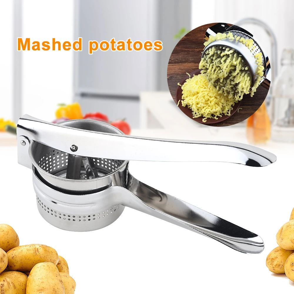 Stainless Steel Manual Juicer Press Squeezing Potatoes Baby Food Supplements Potato Mashers And Juicers Kitchen Tools | Дом и сад