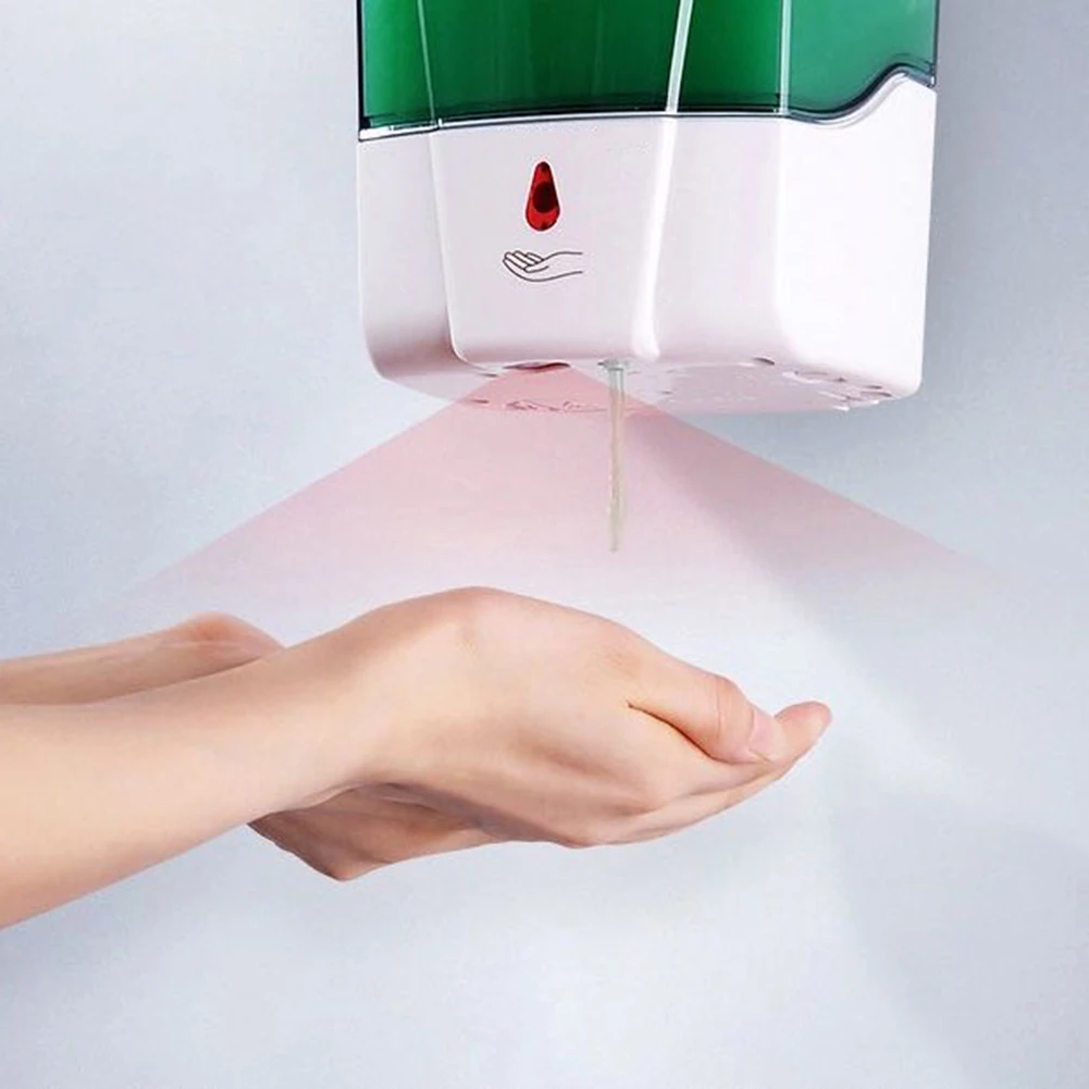 

700ml Soap Dispenser Wall Mounted Touchless Sensor Automatic Hand Washing Liquid Soap Dispenser Washer for Bathroom Kitchen