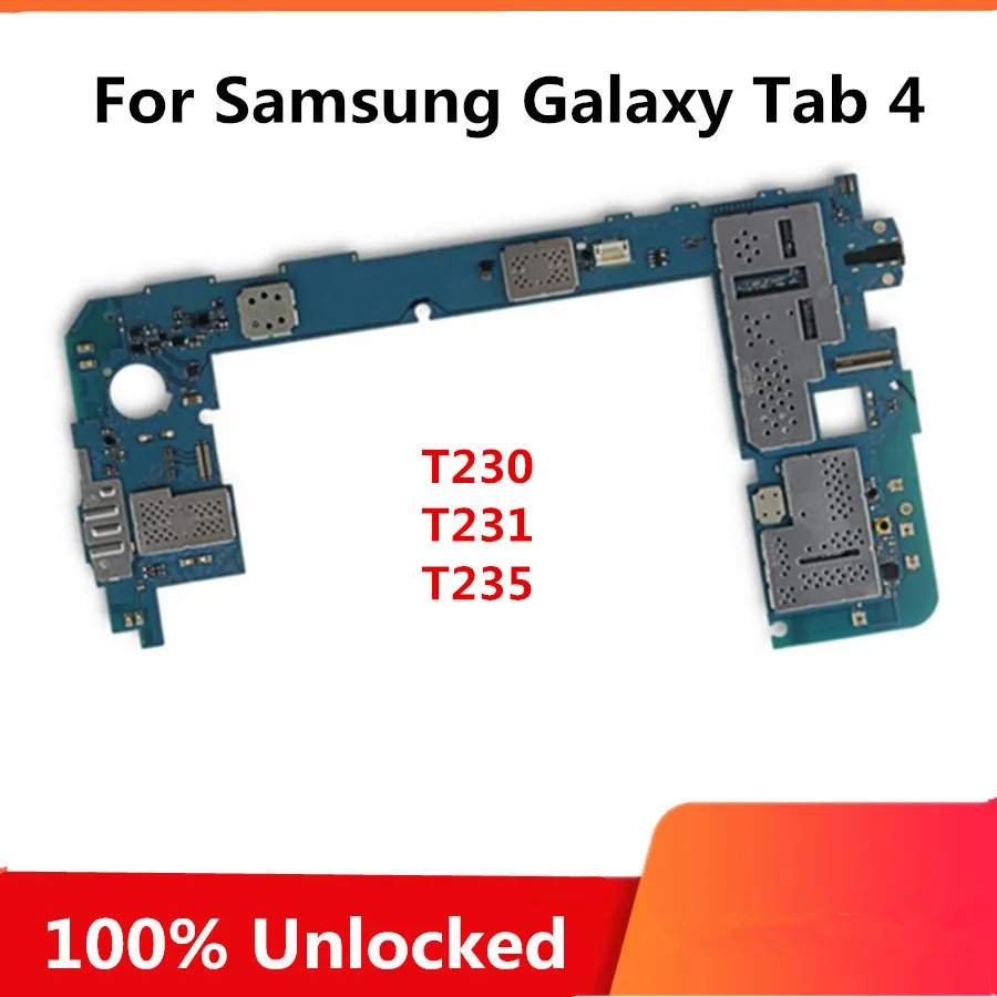 Unlock Motherboard For Samsung Galaxy Tab 4 T230 T231 T235 Logic Board Mainboard Full Working With Android | Мобильные телефоны и