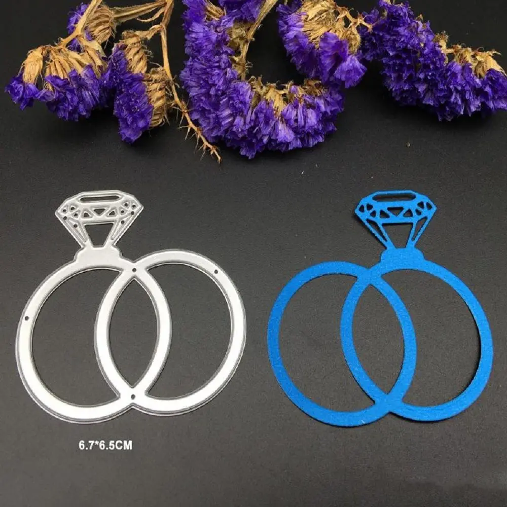 Новое АЛМАЗНОЕ КОЛЬЦО металлические высечки для скрапбукинга декоративное