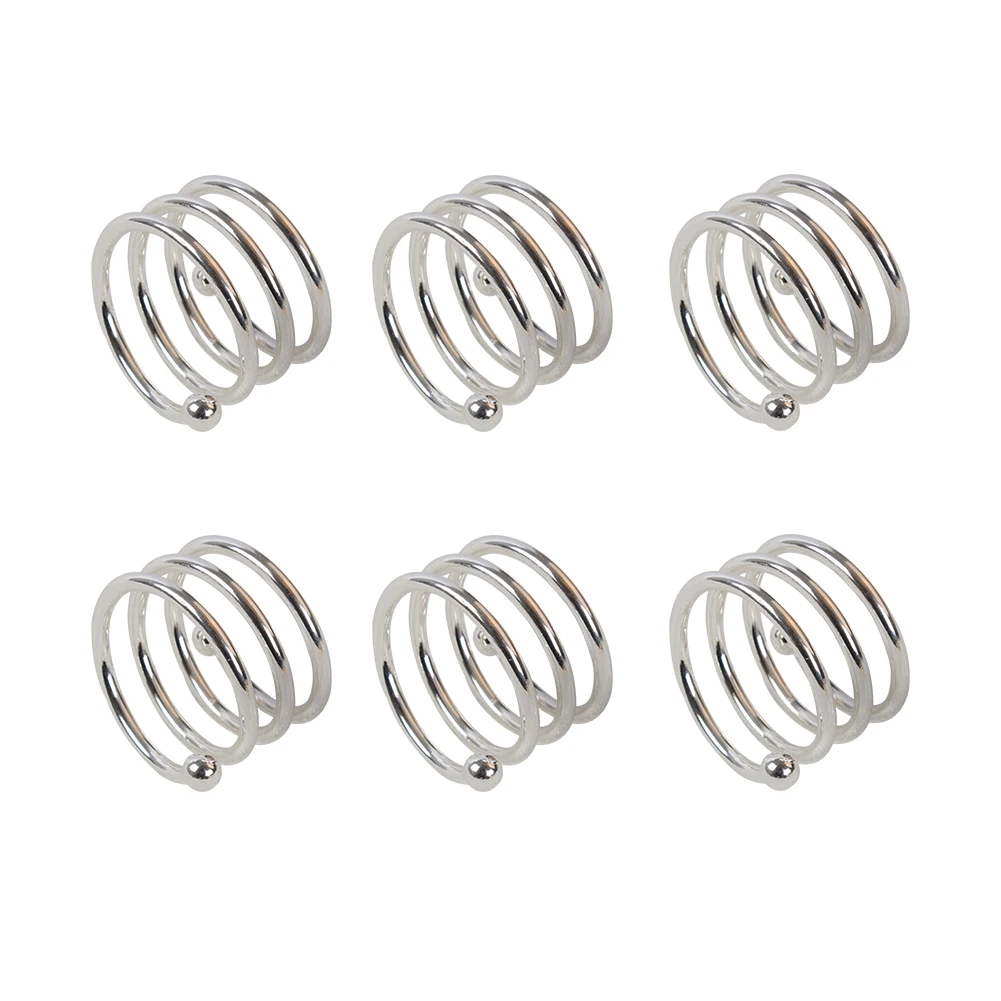 6 шт. обеденный дом из нержавеющей стали вечерние стол отель Весна кольцо для