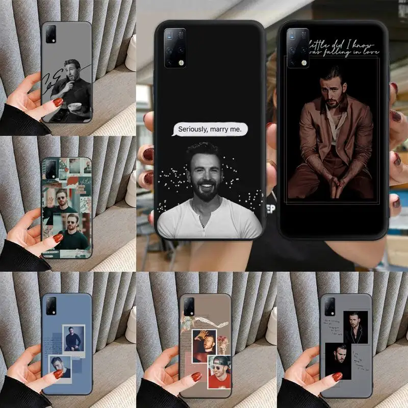 

Chris Evans Phone Case for Samsung S6 S7 S8 S9 S10 edge plus S10 5G S20 S21 S30ultrs 5G Fundas Cover