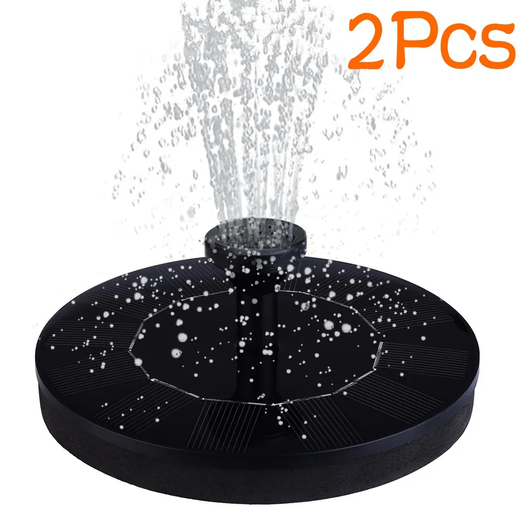 2 шт. фонтан на солнечных батареях плавающий воды для украшения сада птица ванна