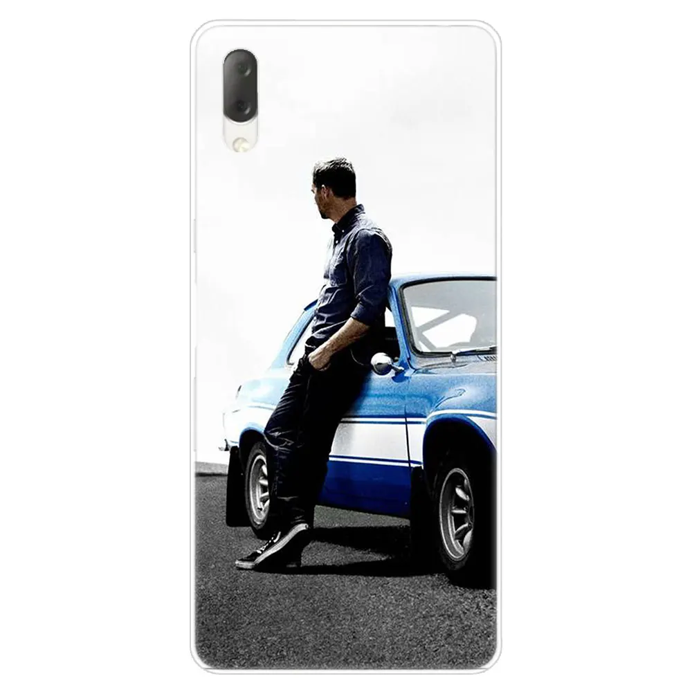002 Пол Волкер Форсаж жесткий чехол для Sony Xperia L1 L2 L3 X XA XA1 XA2 XA3 ультра 10 плюс E5 XZ XZ1 XZ2 компактный XZ3 XZ5 2 20 - Цвет: 002