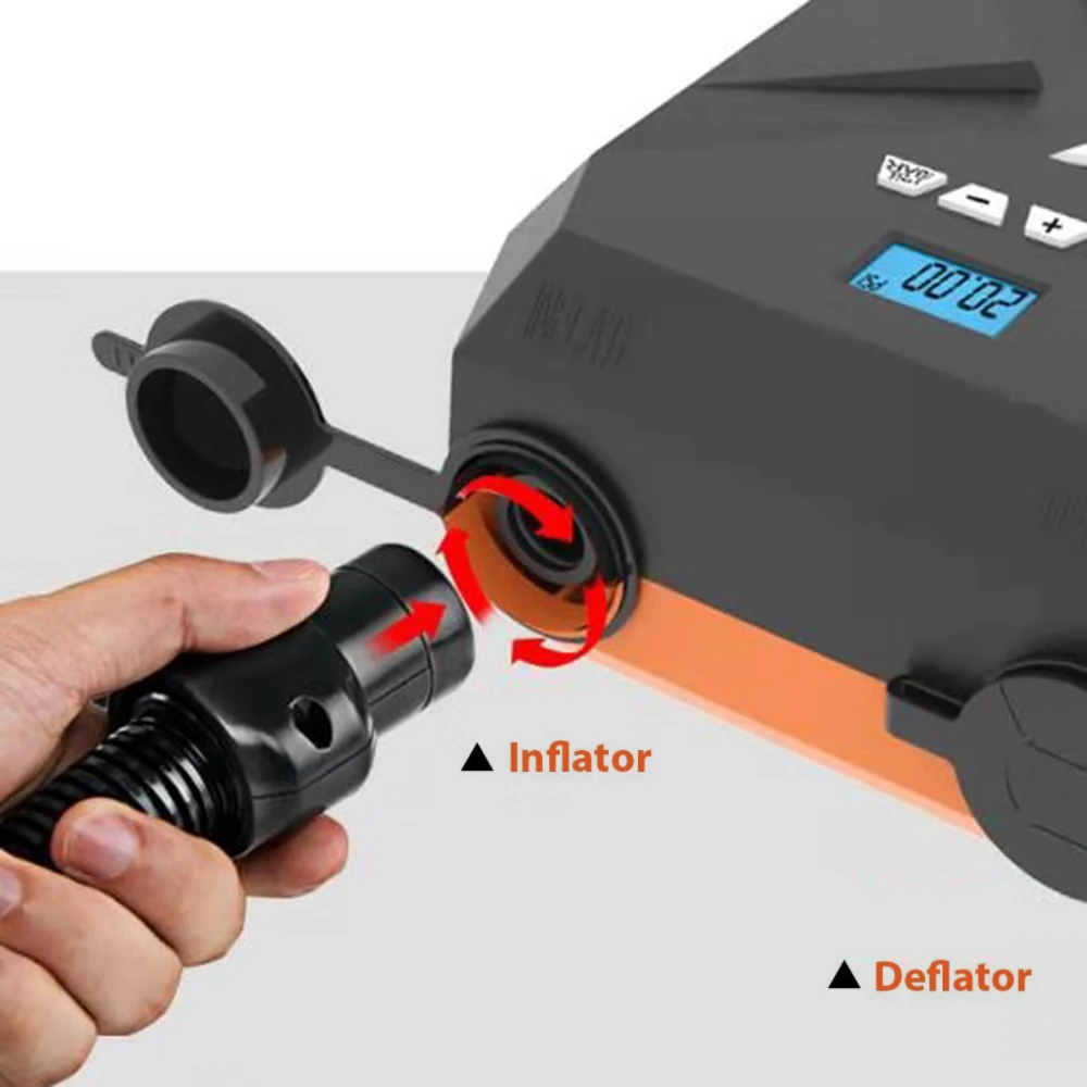 Электрический воздушный насос автоматический двухступенчатый умный компрессор