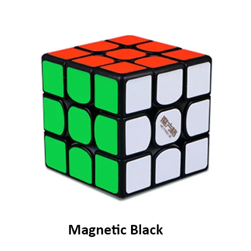Magnetic black QiYi MoFangGe Thunderclap V3 M 3x3 Магнитный магический куб головоломка куб профессиональные магниты скорость Cubo Magico Thunderclap 3x3 - Цвет: Magnetic black