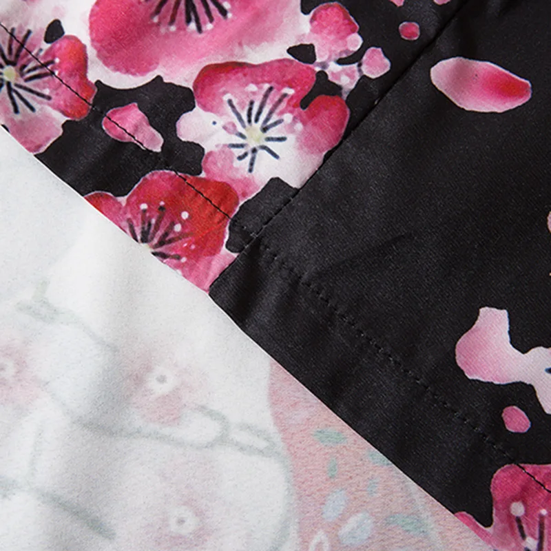 

Harajuku Streetwear Kimono Jacket Japanese Geisha Cartoon Hip Hop Men Japan Style Jacket Summer Thin Clothing Loose Kimono 2020