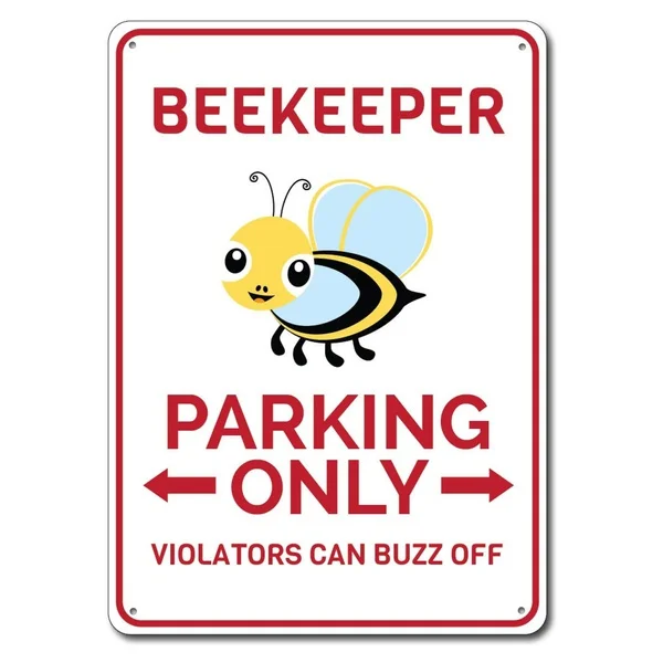 

Beekeeper Parking Sign Metal Tin Sign Metal Sign,Beekeeper Gift, Beekeeper Decor, Beekeeper Sign, Bee Lover Gift