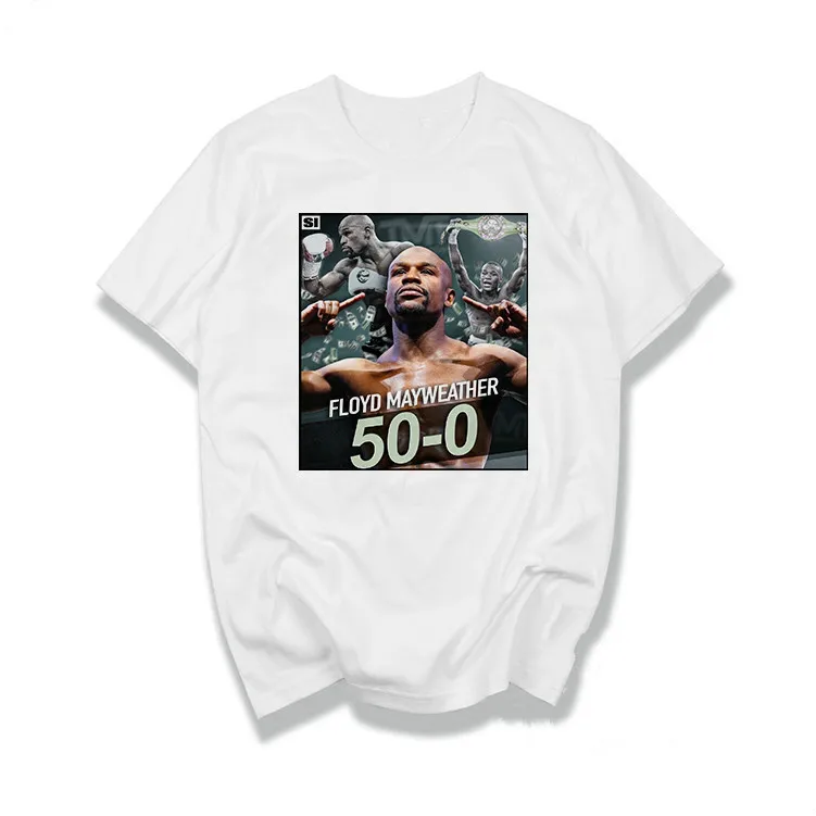 Money Mayweather Пользовательские Плакат футболка спортивный Бокс Фитнес короткий