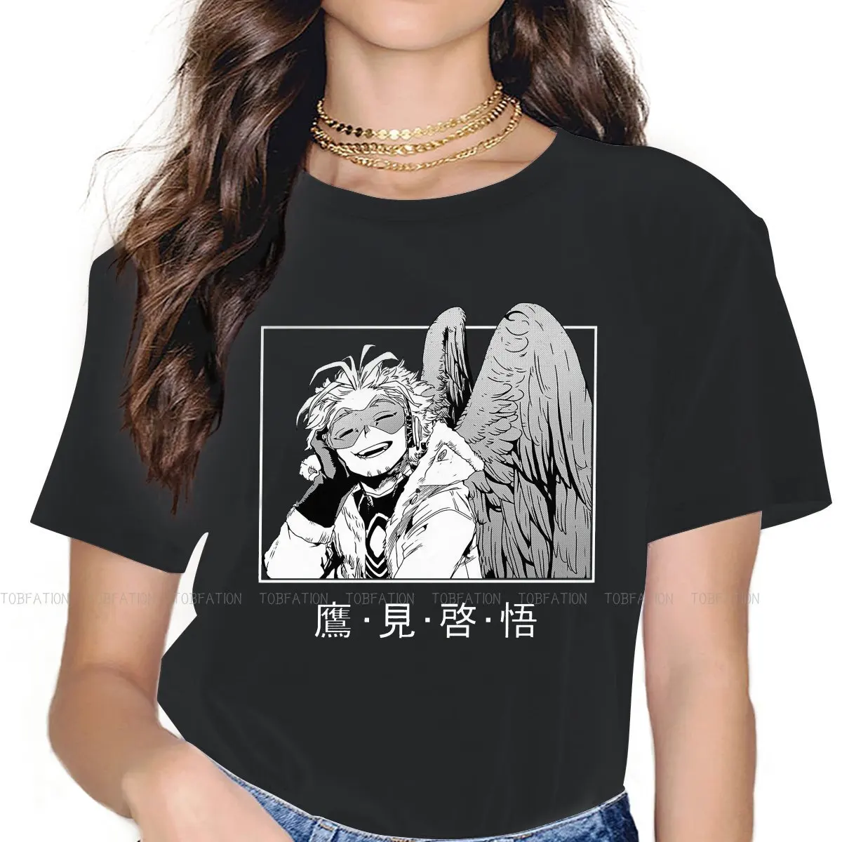 

Женская футболка с героями мультфильмов моя геройская Академия изюку мидория счастливые женские топы 4XL графические кавайные футболки Дам...