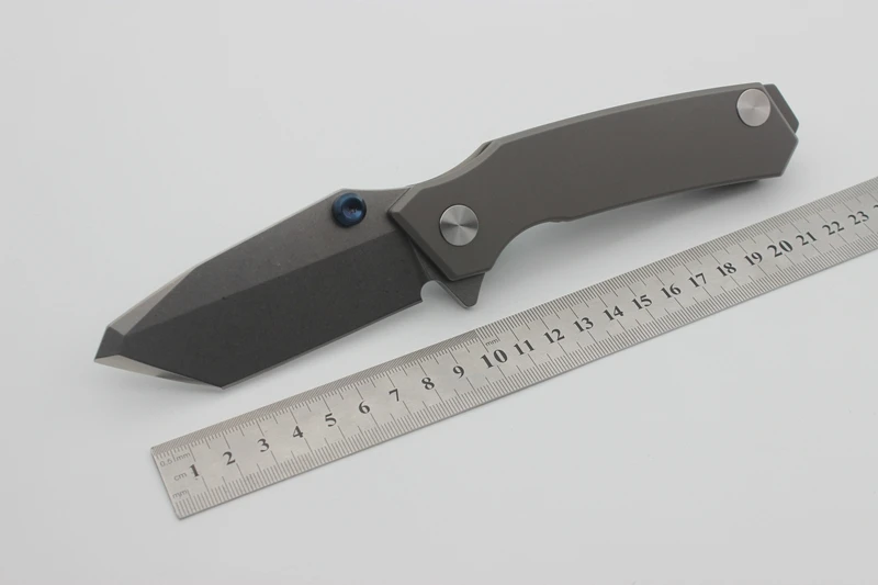 Карманный складной нож Rogue Shark клинок для пескоструйной обработки с титановой