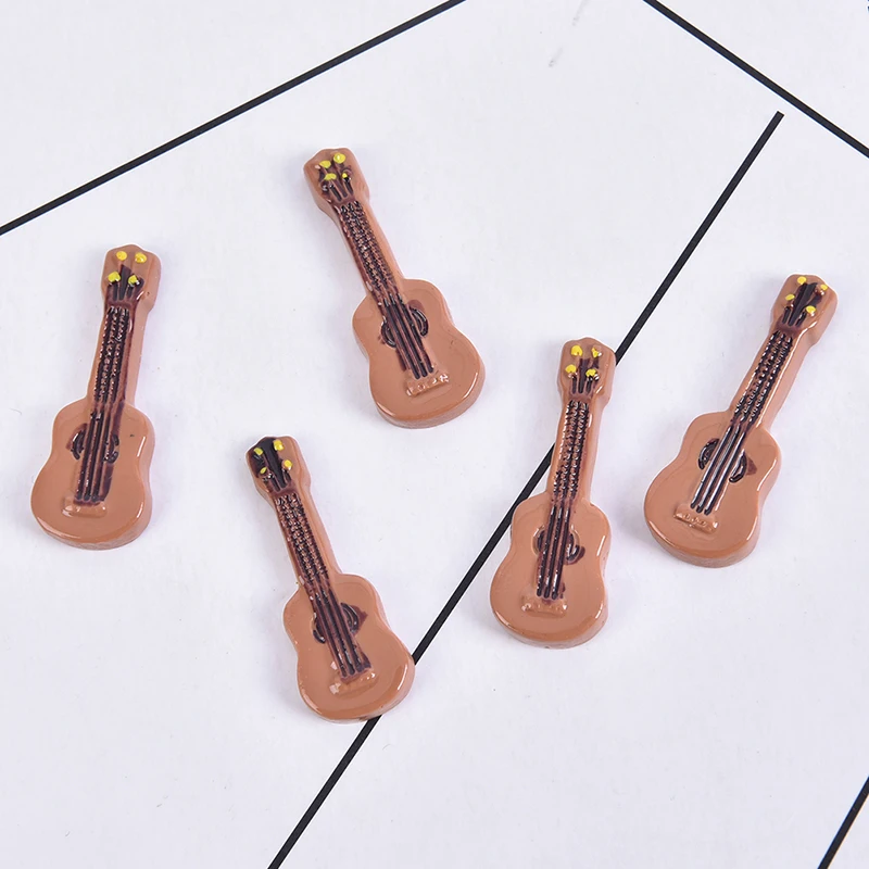 

5Pcs Cute Guitar 1/12 Dollhouse Accessories Miniature Instrument Part for Home Decor Kid Furniture Craft Ornament