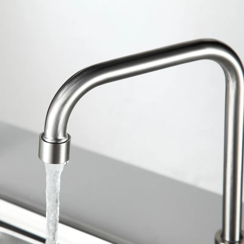 Смеситель кухонный с сенсорным экраном из нержавеющей стали