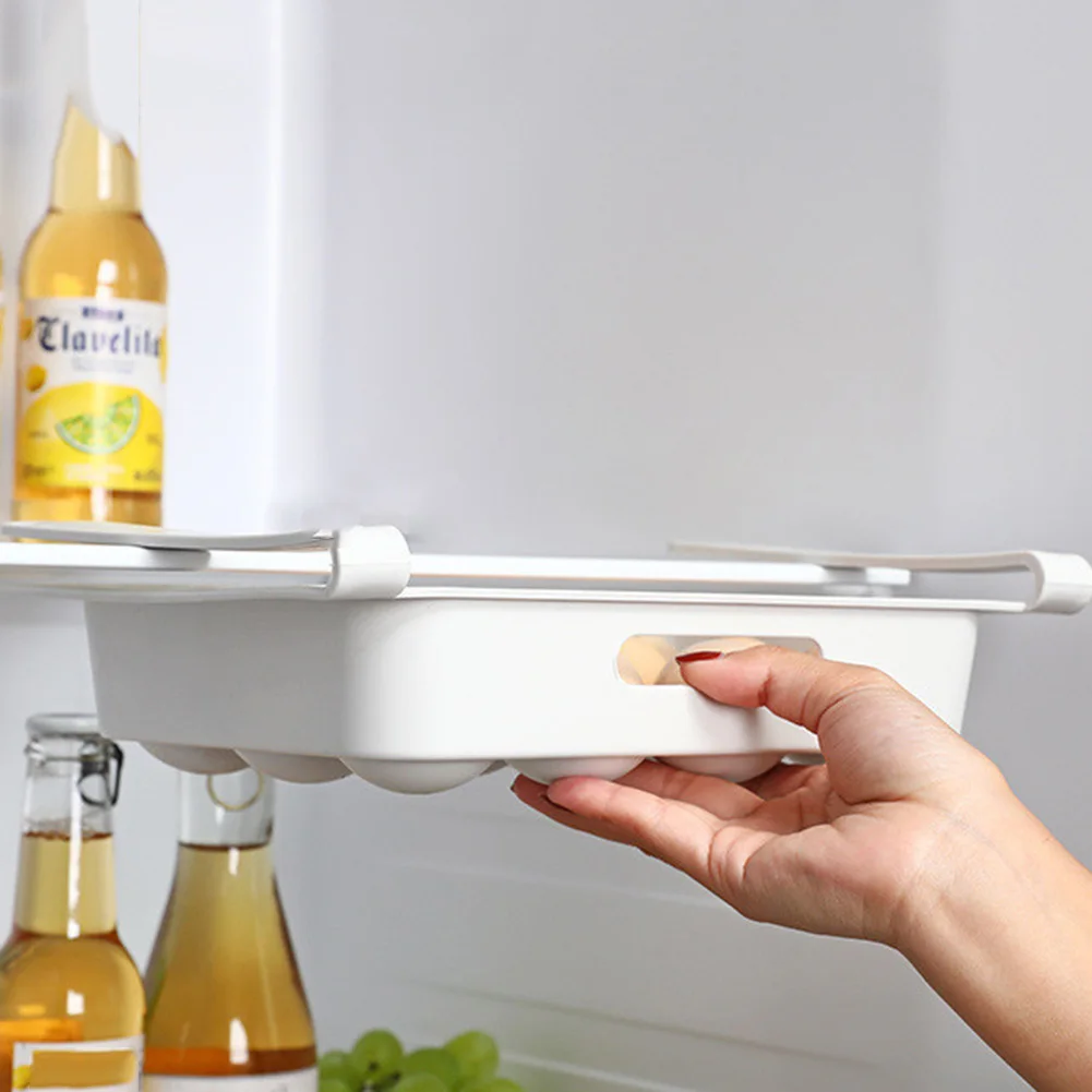 Контейнер для хранения еды и яиц полка морозильной камеры экономии места в