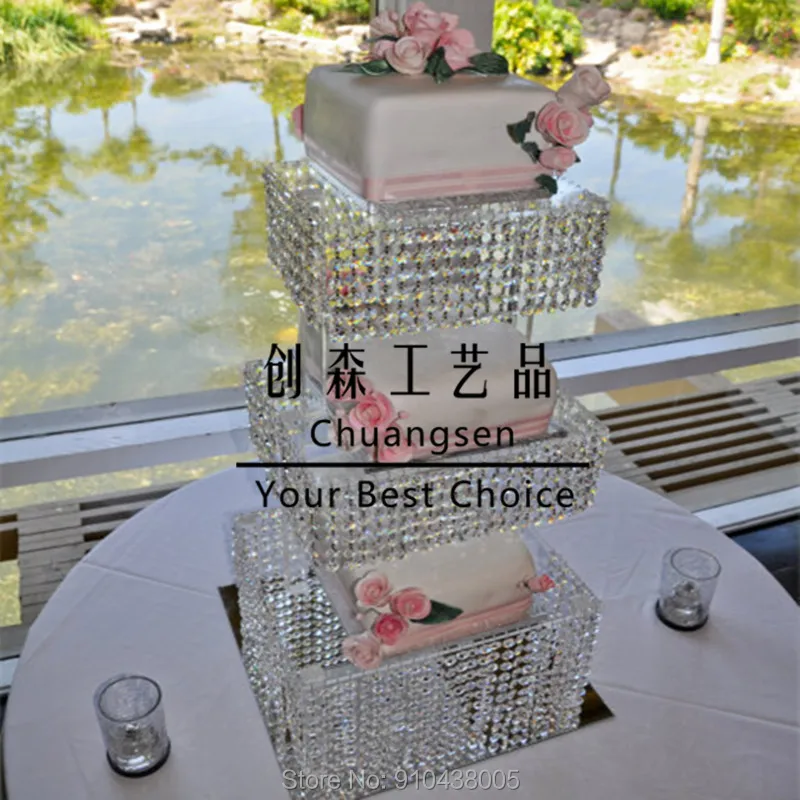 Cheap beautiful cupcake stand acrylic crystal cake wedding party event deco holders | Дом и сад