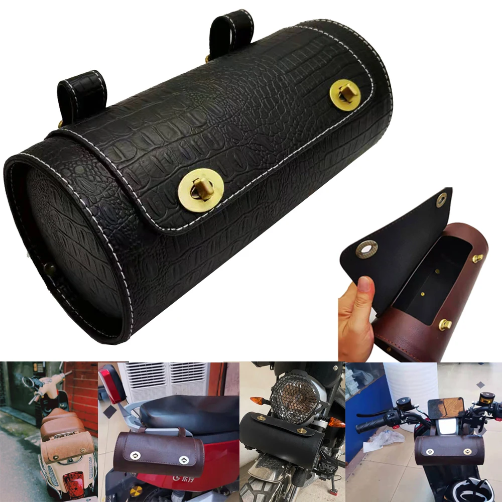 Высококачественные мотоциклетные седельные сумки из искусственной кожи торбайк