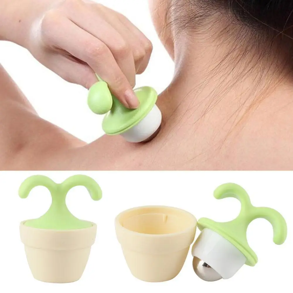 Ручной ручной массажер для тела милый мини горшечный растительный декор бисер