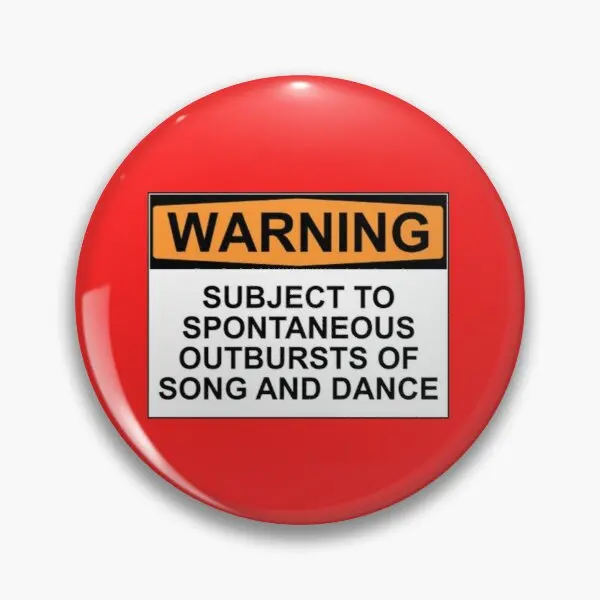 

Warning Subject To Spontaneous Outburst Customizable Soft Button Pin Clothes Metal Funny Badge Lover Women Jewelry Lapel Pin