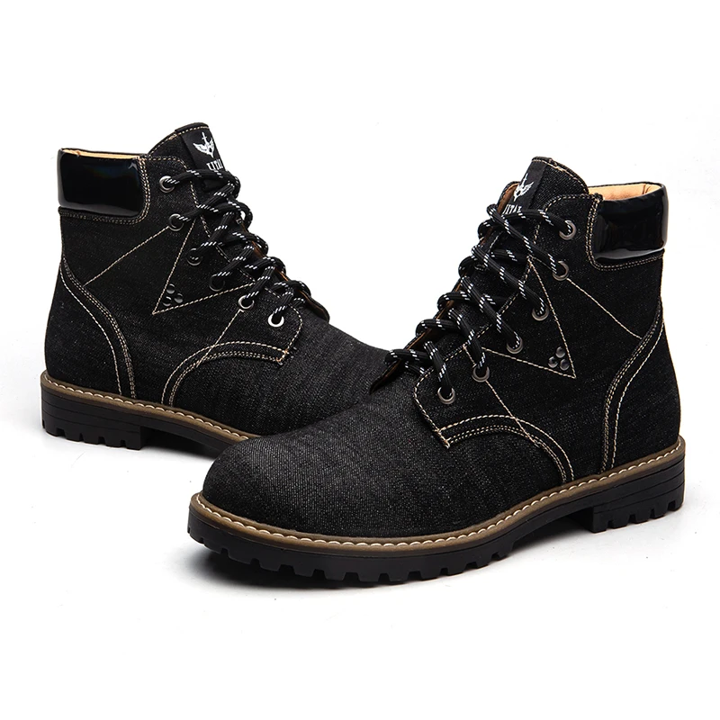 Ботильоны в британском стиле мужские ботинки модная весенне-Осенняя обувь