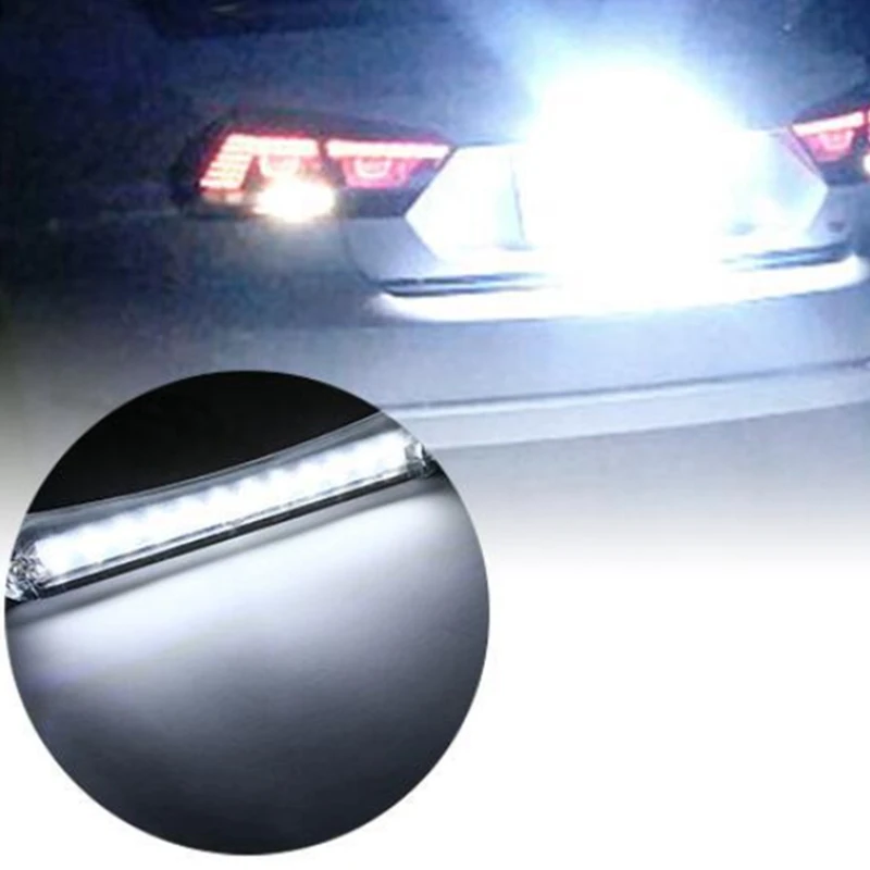 

Universal Bolted License Plate Holder 12-SMD Xenon White LED License Plate Lighting Integrated