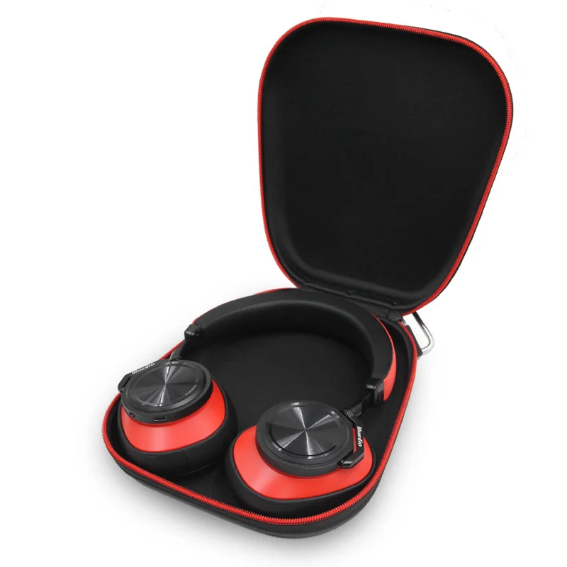 

Portable Headphone Case Headset Box Carrying Bag Earphones Storage Box EVA Fiber Zipper For Bluedio T4 T4S T5 T5S T6 T6S T7 V2