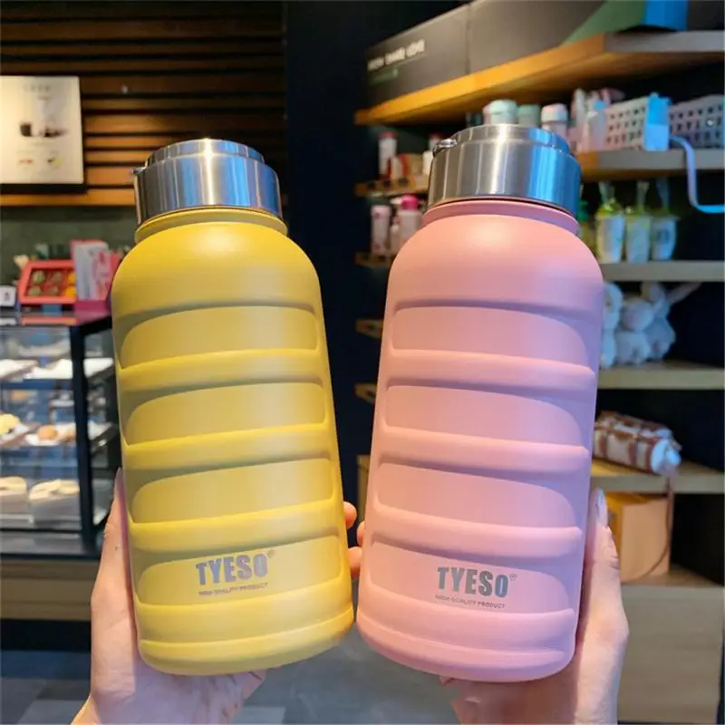 

1L Large Capacity Water Bottle Stainless Steel Students Portable Water Cup Kettle Outdoor Sports Fitness Running Water Bottles