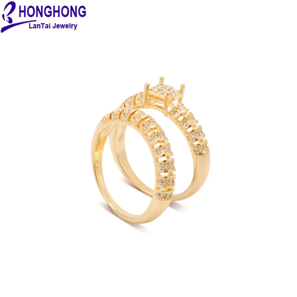 

Ms Personalized 2pcs AAA Grade Zircon Ring High Quality Master Ring And Deputy Ring Design Friends Birthday Party Fashion Ring