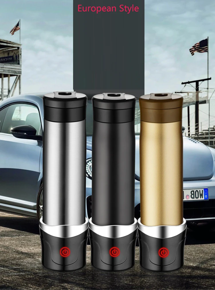 Water Heater Cup Car Rechargeable USB Port Stainless Steel Material Chasis Heating 420ML | Бытовая техника