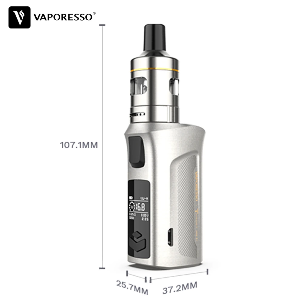 Вейп набор Vaporesso Target Mini 2 со встроенным аккумулятором 2000 мА/ч боксмод 50 Вт емкость