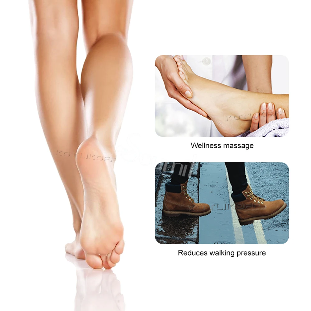 Unisex Premium Leather Orthotic insoles for Flat foot Shoe Insoles High Arch Support orthopedic Pad for Correction OX Leg Health