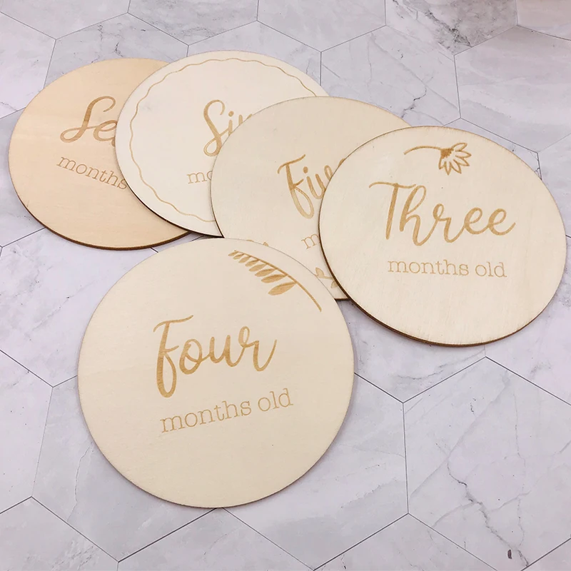 Coskiss-tarjetas conmemorativas para beb&eacute;s, accesorios de fotos para ni&ntilde;os reci&eacute;n nacidos, 1 Uds.-4