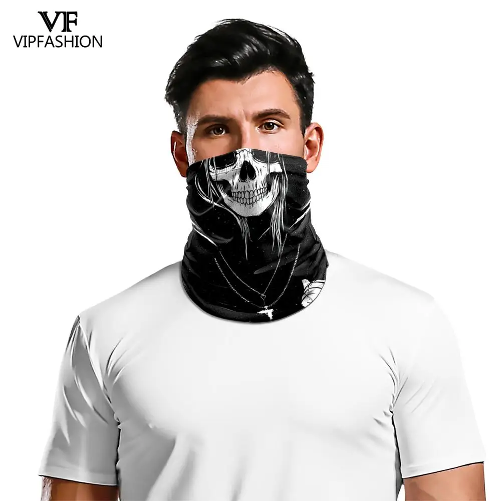 Модный клоун Джокер 3D забавное лицо Призрак печать шеи шарф волшебный лыжи