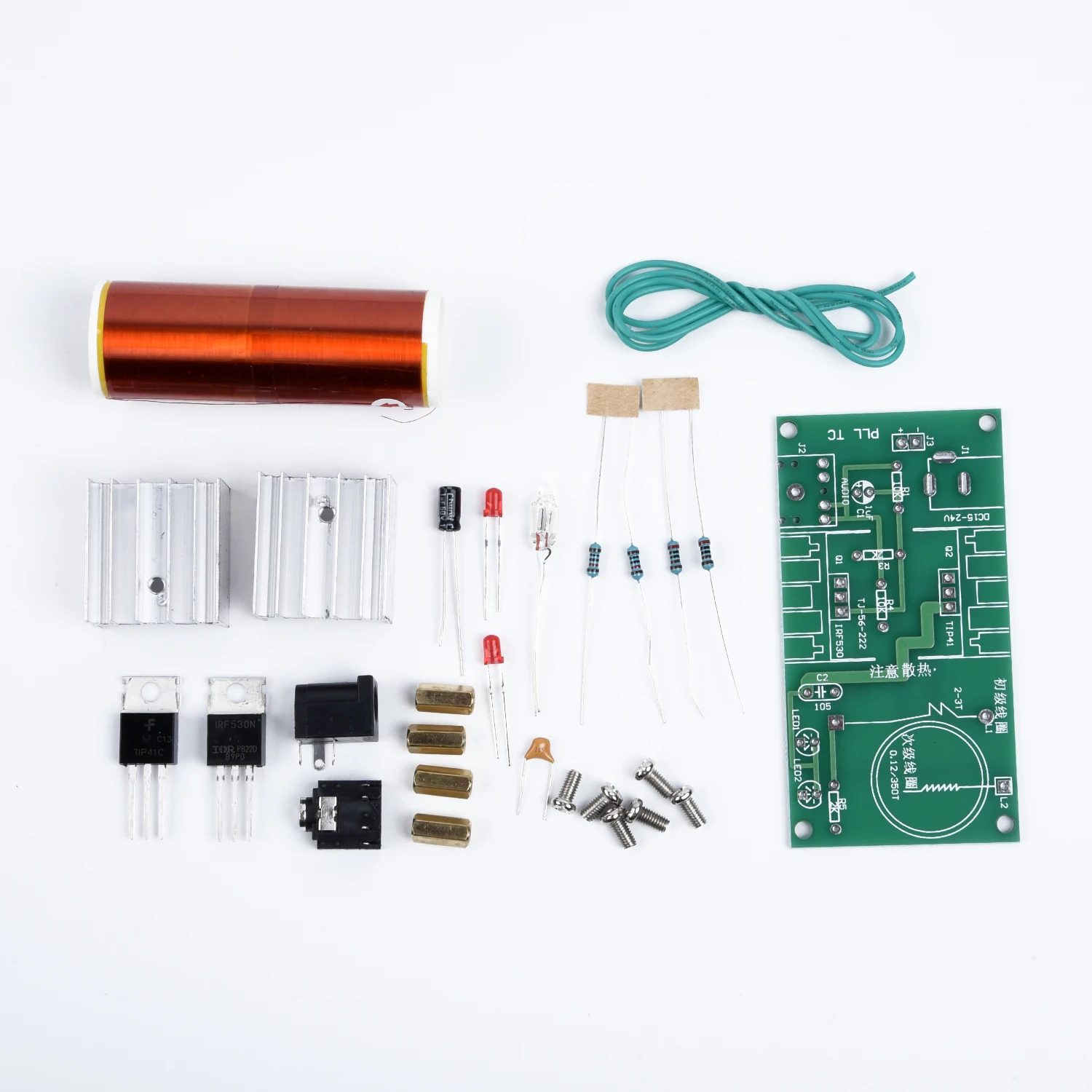 

Mini Tesla Coil Plasma Speaker Electronic Kit 15W DIY Kits DIY Tesla Coil Kit Suitable For School Scientific Research Projects