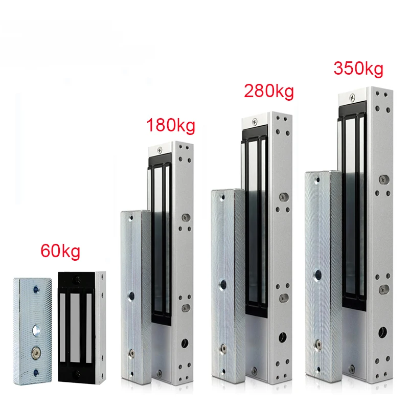 

60/180/280/350KG Electronic Lock Electric Magnetic Door Lock 350/600/800lbs Suction Holding Force Electromagnetic