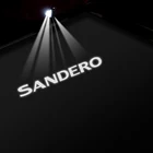 2 шт. для Dacia SANDERO 1 2 модели Stepway 2021 2020 2019 2018 2017 2016 2015 светодиодный светодиодная наклейка на дверсветильник автомобиля эмблема аксессуары