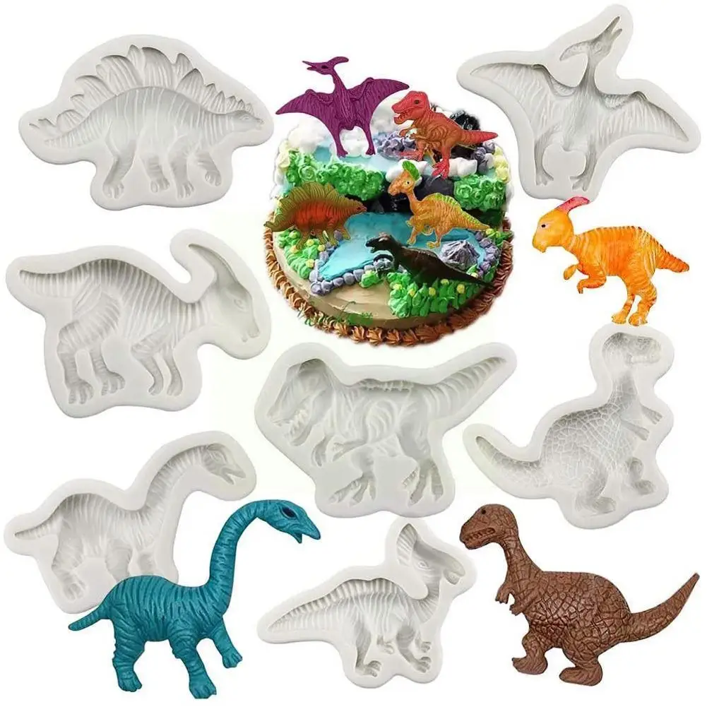 

3D Dinosaur Silicone Cake Mold For Baking Animal Chocolate Cake Decoration Mold DIY Fondant Biscuit Baking Accessories Drop T3N8