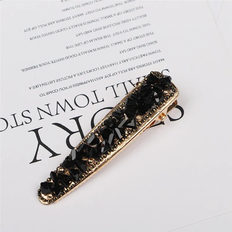 Заколки для волос с большим бантом женские элегантные Геометрические зажимы из