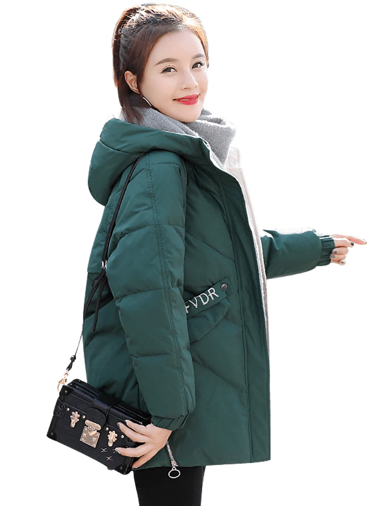 Guilantu Winter Jacket Women Plus Size 3xl Slim Coat Thick Cotton Padded Long Parkas Mujer Hooded Pakra Female | Женская одежда
